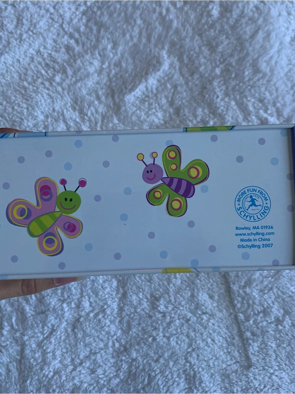 Cute Butterfly & bug Novelty tin Handbag